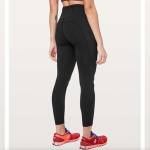 Lululemon Fast & Free 7/8 Tight II Non-Reflective Nulux 25", Black